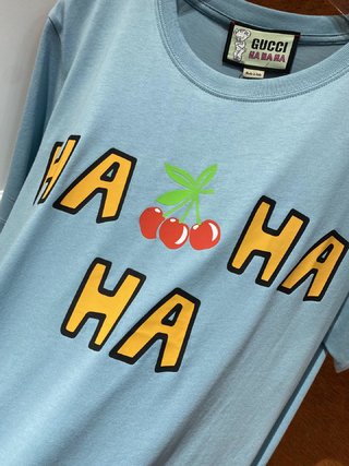 Replica Gucci - Gucci HA HA HA cherry T-shirt