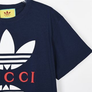 Replica Gucci - adidas x Gucci cotton jersey T-shirt
