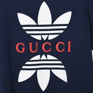 Replica Gucci - adidas x Gucci cotton jersey T-shirt
