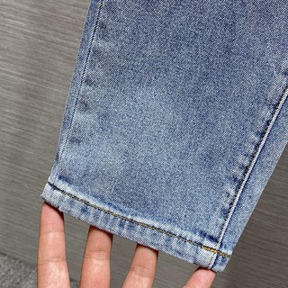 Replica Palm Angels - logo-patch denim jeans