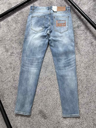 Replica Acne Studios Blue Mid-Rise Straight Leg Jeans