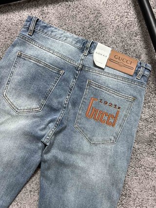 Replica Acne Studios Blue Mid-Rise Straight Leg Jeans