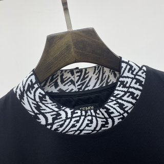 Replica AMBUSH - monogram ribbed-collar T-shirt - men - Cotton - S - Black