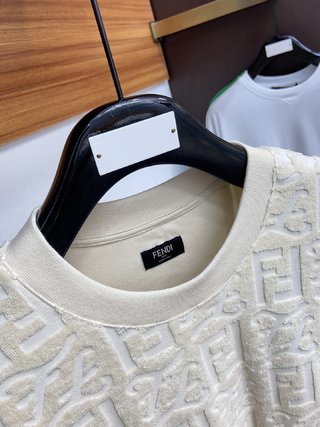 Replica Fendi View All | White Cotton T-shirt - Mans