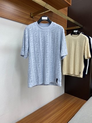 Replica Givenchy - Sweater In 4G Jacquard With Short Sleeves - Baby Blue - Size: S