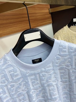 Replica Givenchy - Sweater In 4G Jacquard With Short Sleeves - Baby Blue - Size: S