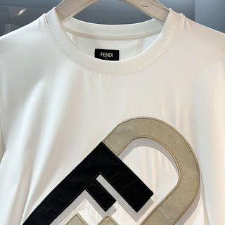 Replica T-Shirt - White jersey T-shirt | Fendi