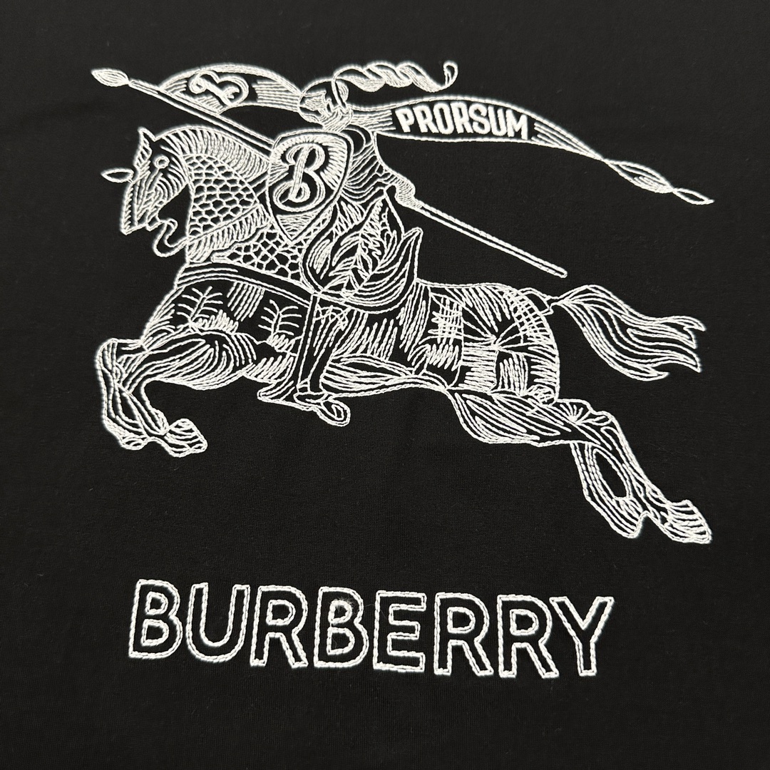Replica Burberry Embroidered EKD Cotton T-shirt