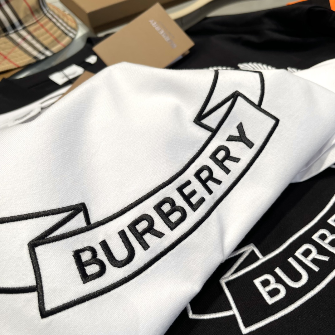 Replica Burberry EKD Logo Embroidered T-Shirt