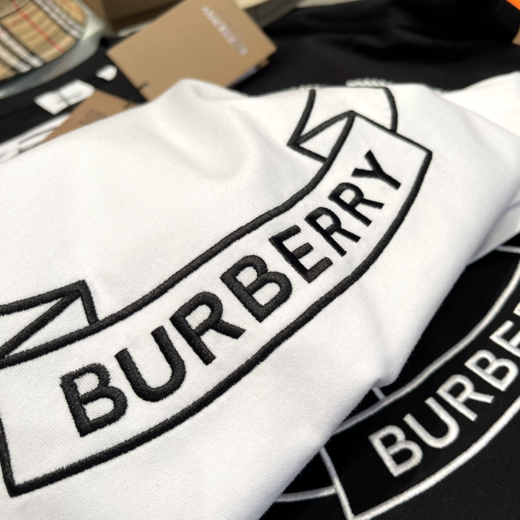 Replica Burberry EKD Logo Embroidered T-Shirt