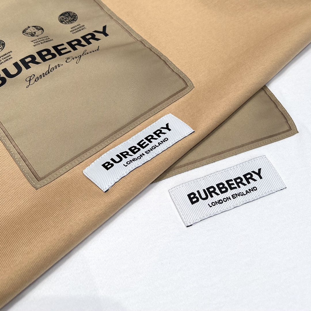 Replica Burberry label cotton jersey t-shirt