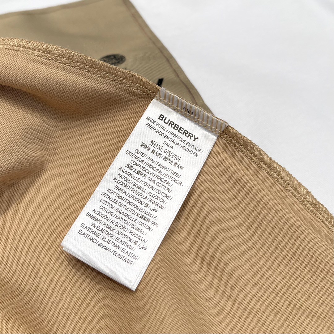 Replica Burberry label cotton jersey t-shirt
